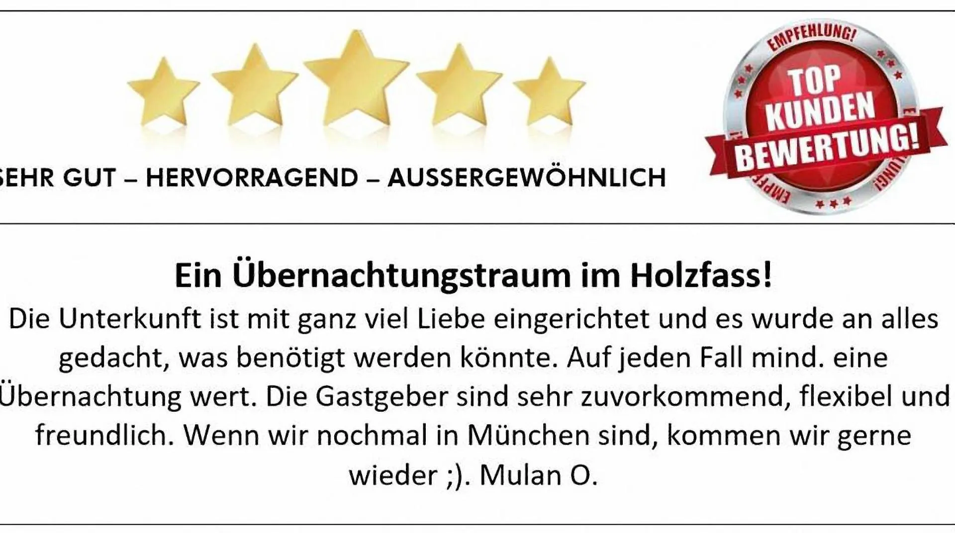 Ferienwohnung Holz-Wohnfass in München-Nymphenburg Apartment